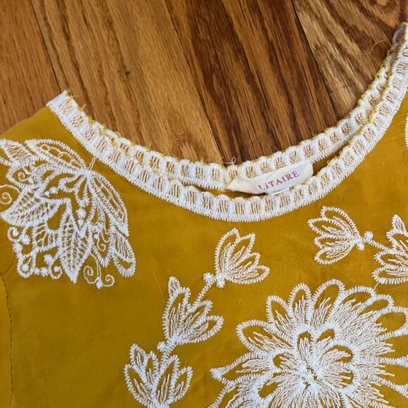 Anthropologie Embroidered Top - Solitaire - Picture 2 of 3